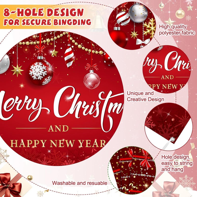 WovWeave Christmas Garage Door Cover 7 x 16 ft Christmas Garage Banner Decorations Large Winter Xmas Backdrops Door Mural - Image 3